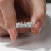 [Marquise Cut Full Eternity Wedding Band For Her]-[Ouros Jewels]