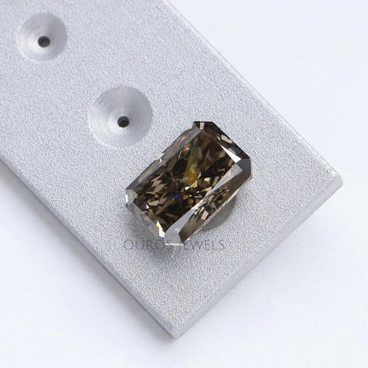 1.65 Carat Olive Radiant Cut Lab Grown Diamond