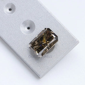 1.65 Carat Olive Radiant Cut Lab  Grown Diamond