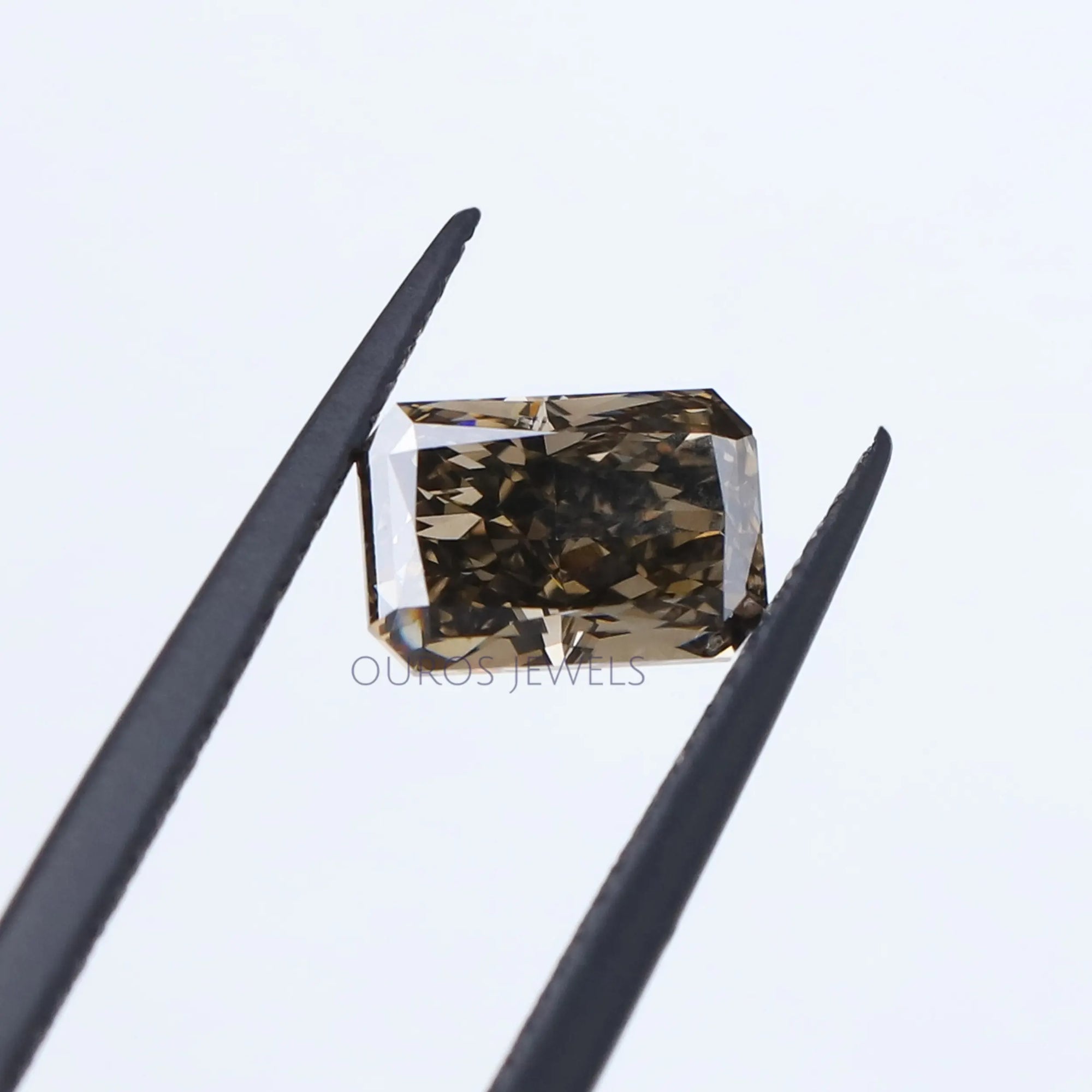 1.65 Carat Olive Radiant Cut Lab Grown Diamond