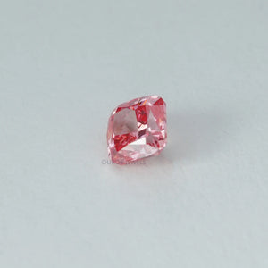 0.42 Carat Each Pink Cushion Cut Lab Grown Diamond