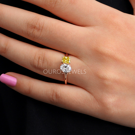 Yellow Radiant Diamond Engagement Ring