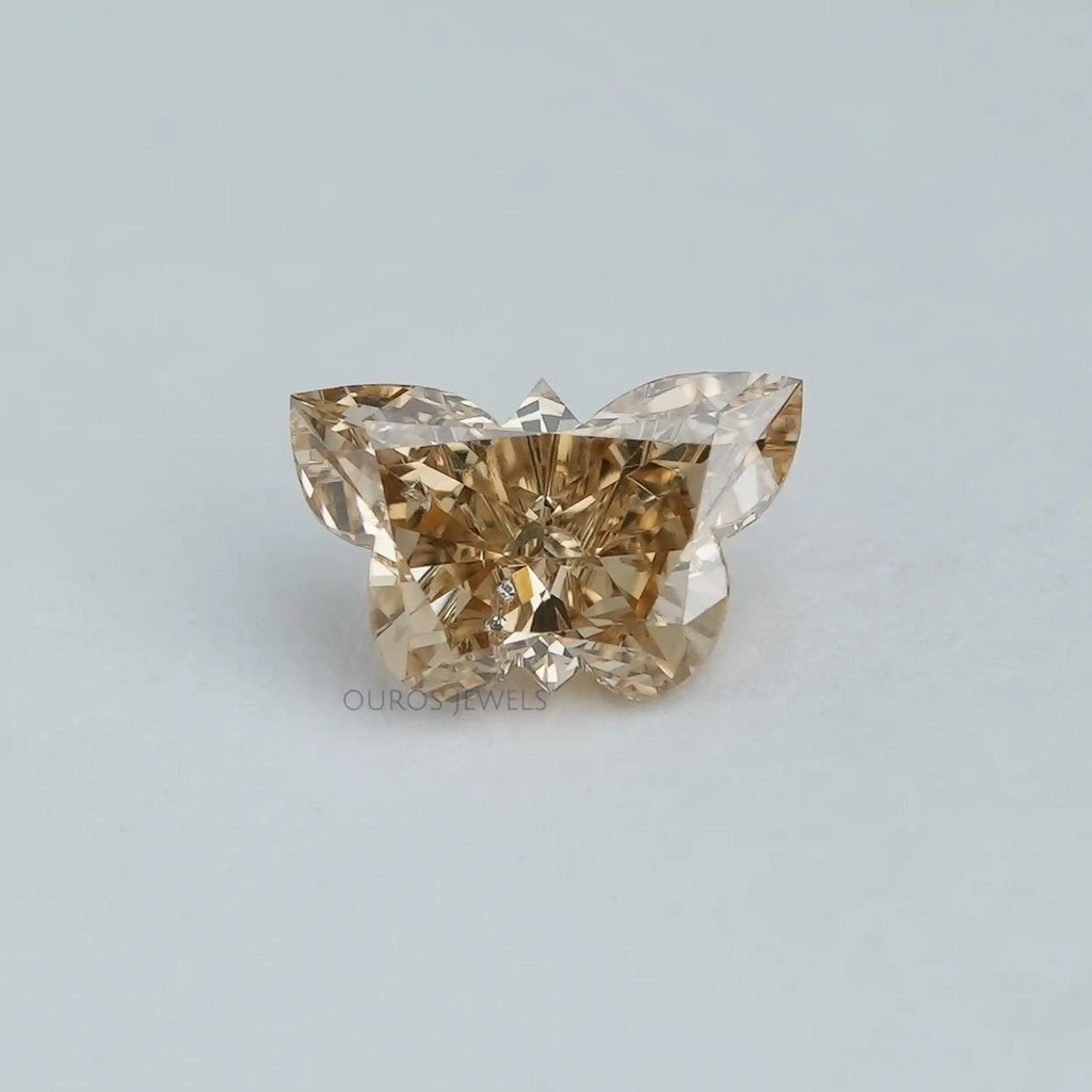 Fancy Yellow Butterfly Cut Lab Diamond